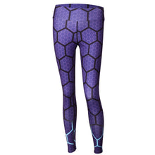 Load image into Gallery viewer, Honeycomb Printed Christmas Leggings